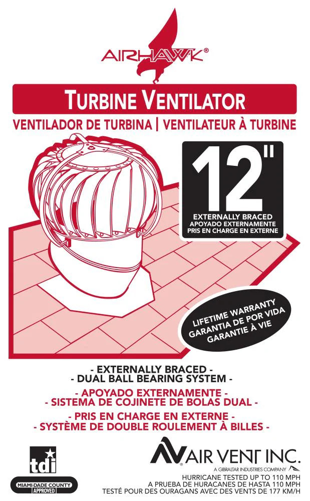 Turbina Metálica 12"