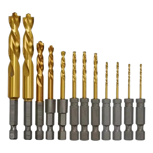 Set 12 Brocas Titanio