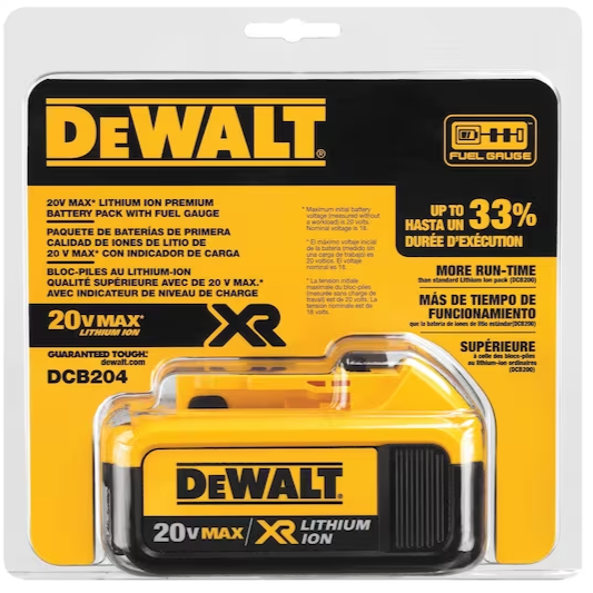 Batería de Ion de Litio 20V MAX* XR® de 4.0 Ah