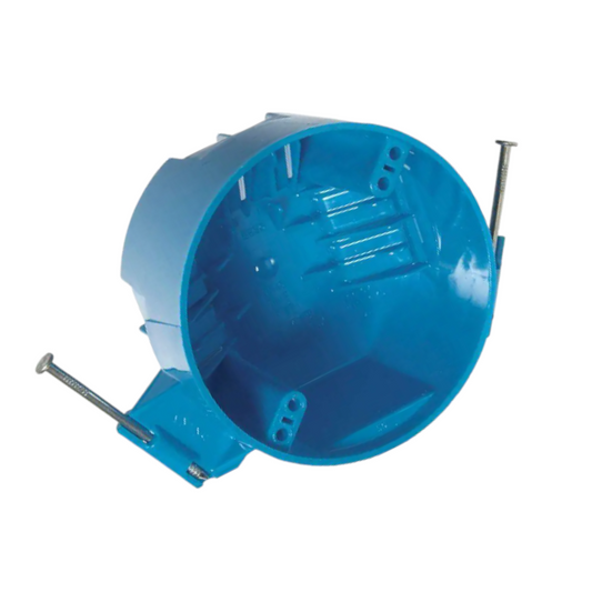 Caja eléctrica redonda con clavo