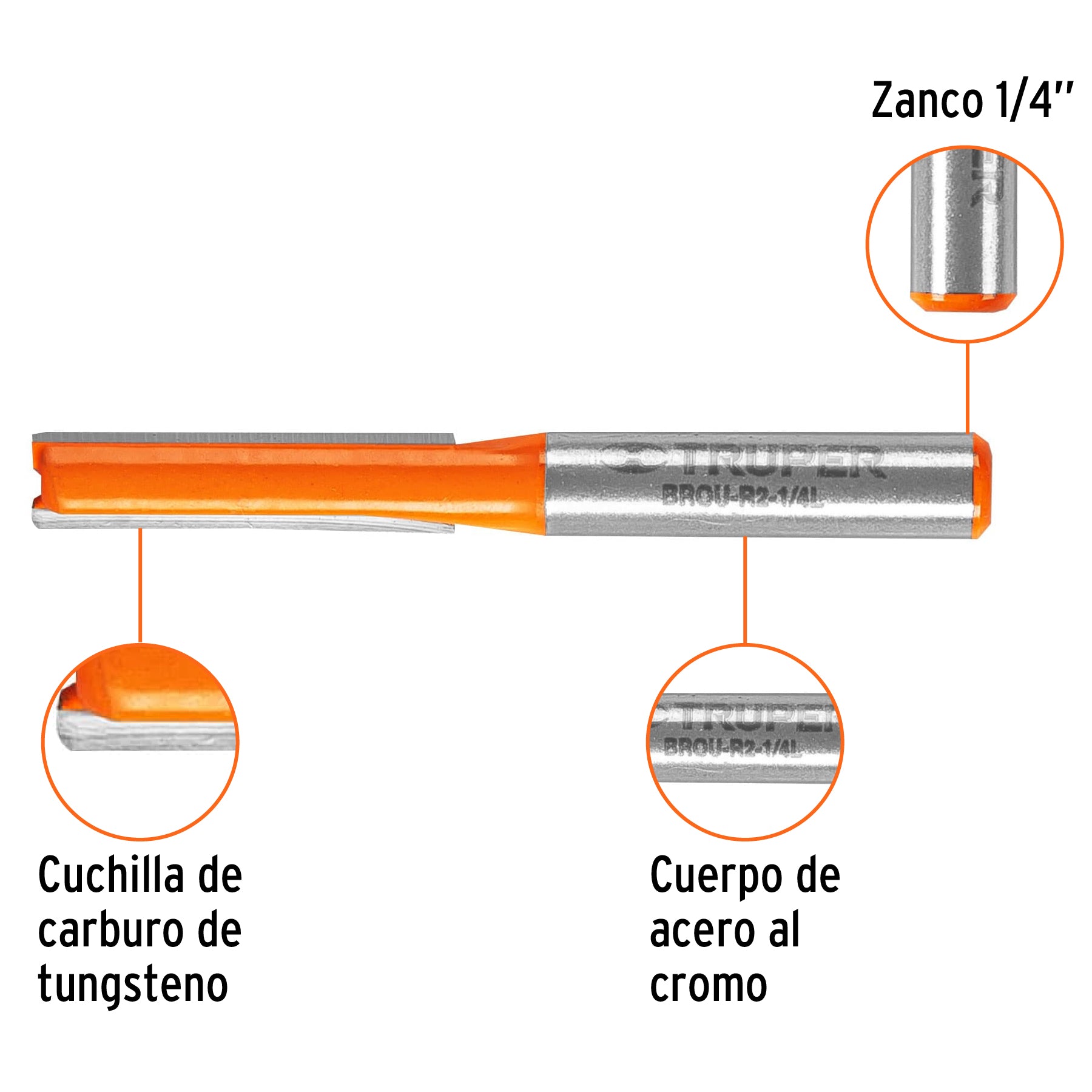 Corte recto 1/4
