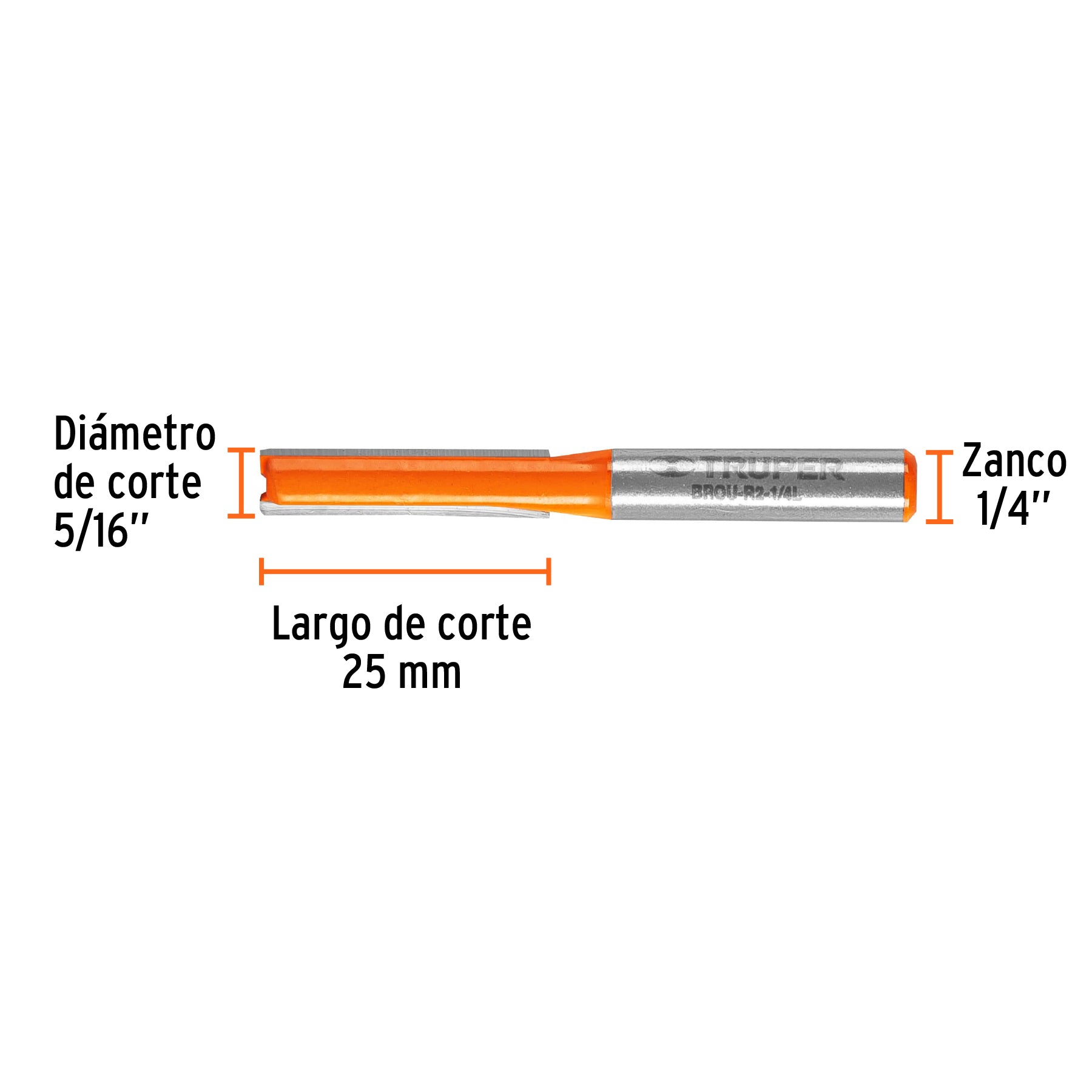 Corte recto 1/4