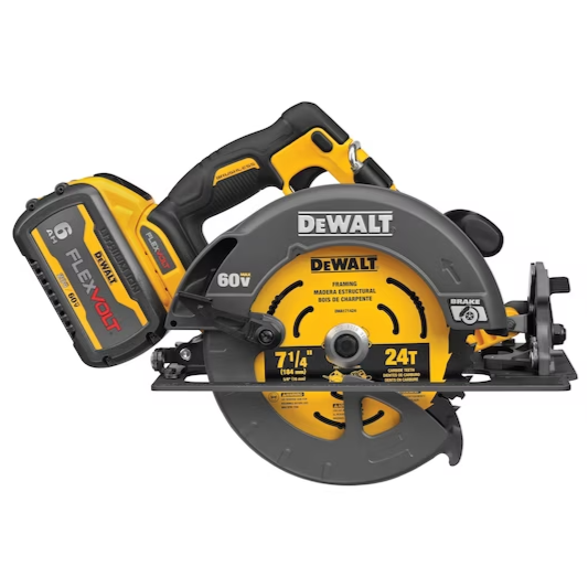 Sierra Circular FLEXVOLT de 7-1/4" (184mm) Inalámbrica de 60V KIT