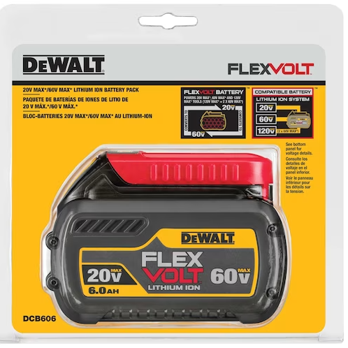 Batería 20/60V MAX* FLEXVOLT de 6.0 Ah