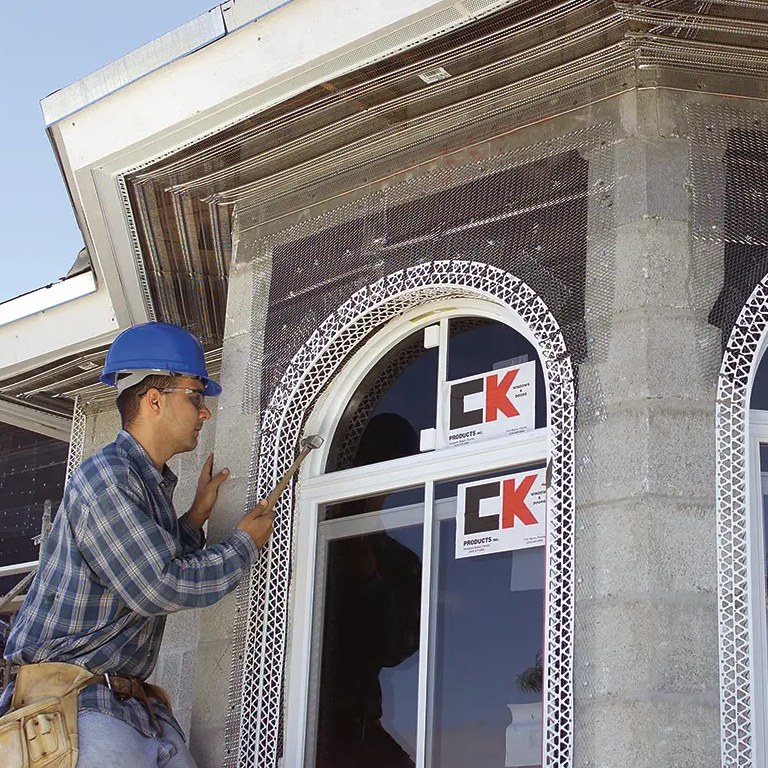 Esquinero Plastico p/Exterior 1AX10 STUCCO