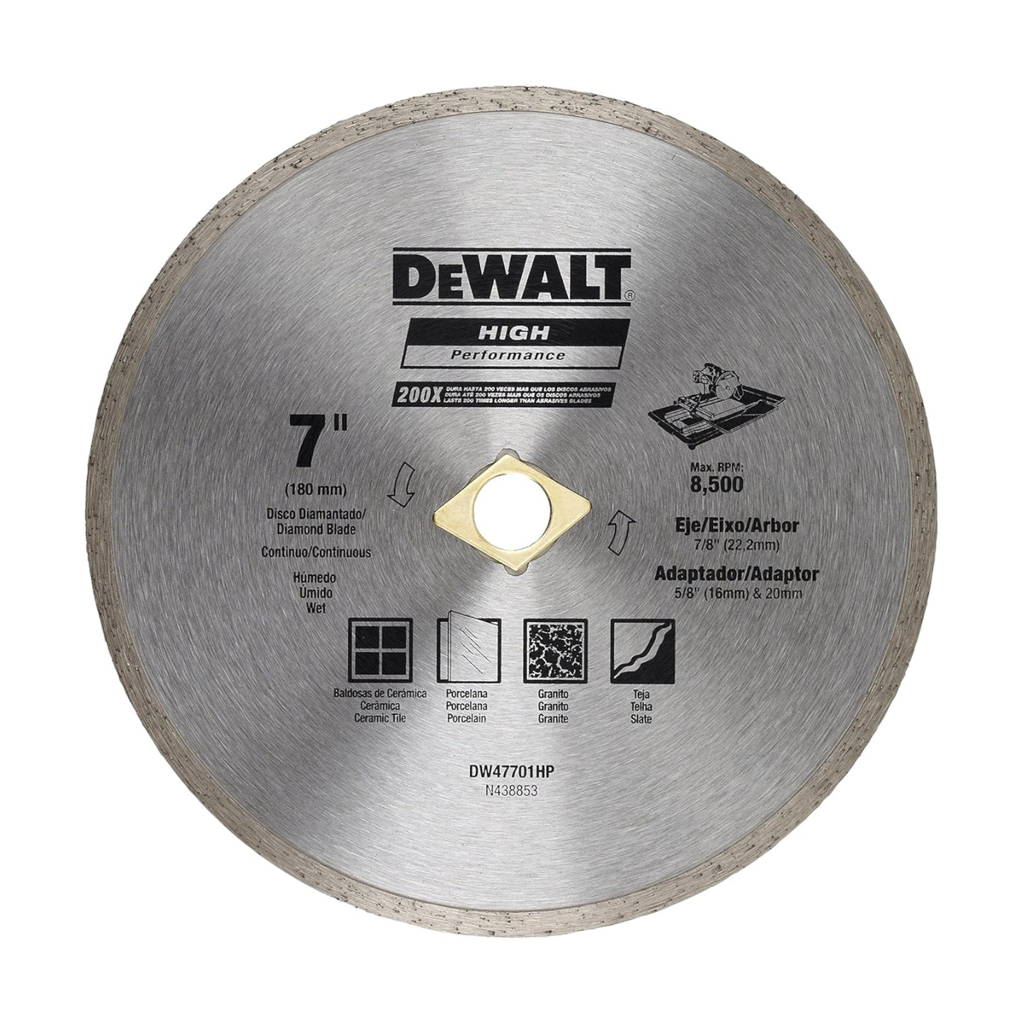 Disco 7" Continuo para cerámica